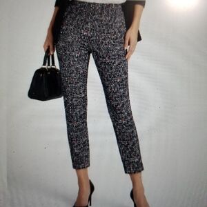 Joseph Ribkoff Abstract Print Stretch Ankle Pants | US 8